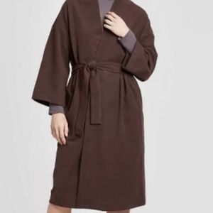 Prologue Brown Full Length Wrap Coat